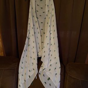 Cactus print tank cardigan